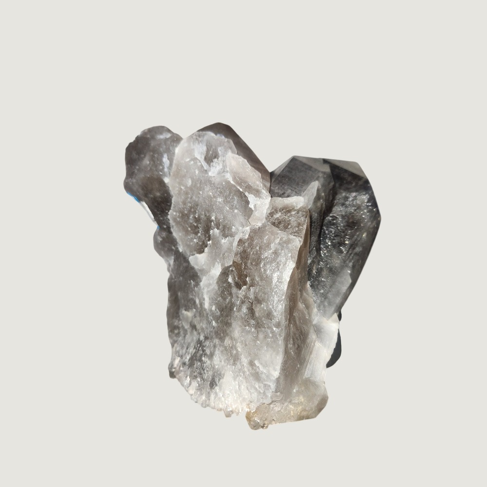 Large Smoky Quartz Crystal Cluster Raw‎ Mineral Specimen Natural Brown Point 5in